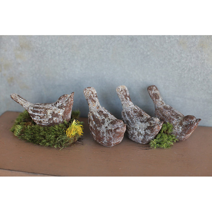 decorative resin christmas bird figurine